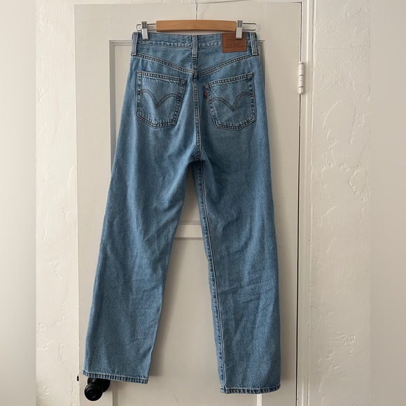 NWOT Levi’s Premium Ribcage Straight ankle denim high rise jeans 27w 29l light - Picture 2 of 13